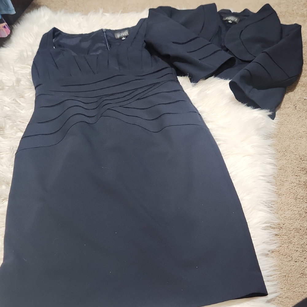 Adrianna Papell 2 Piece Evening Dress/Jacket Set- 6